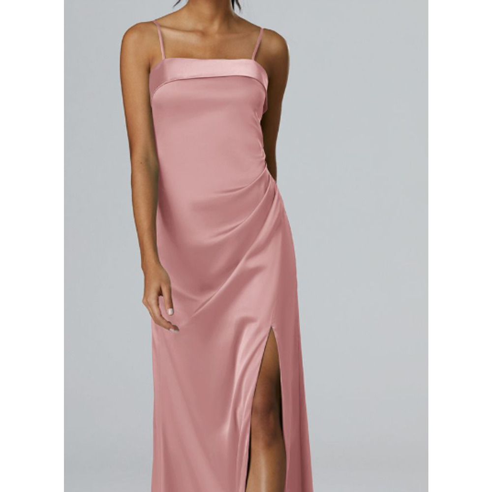 AW BRIDAL 6 S rose quartz Ritenuto wedding guest bridesmaid maxi dress NEW b77
